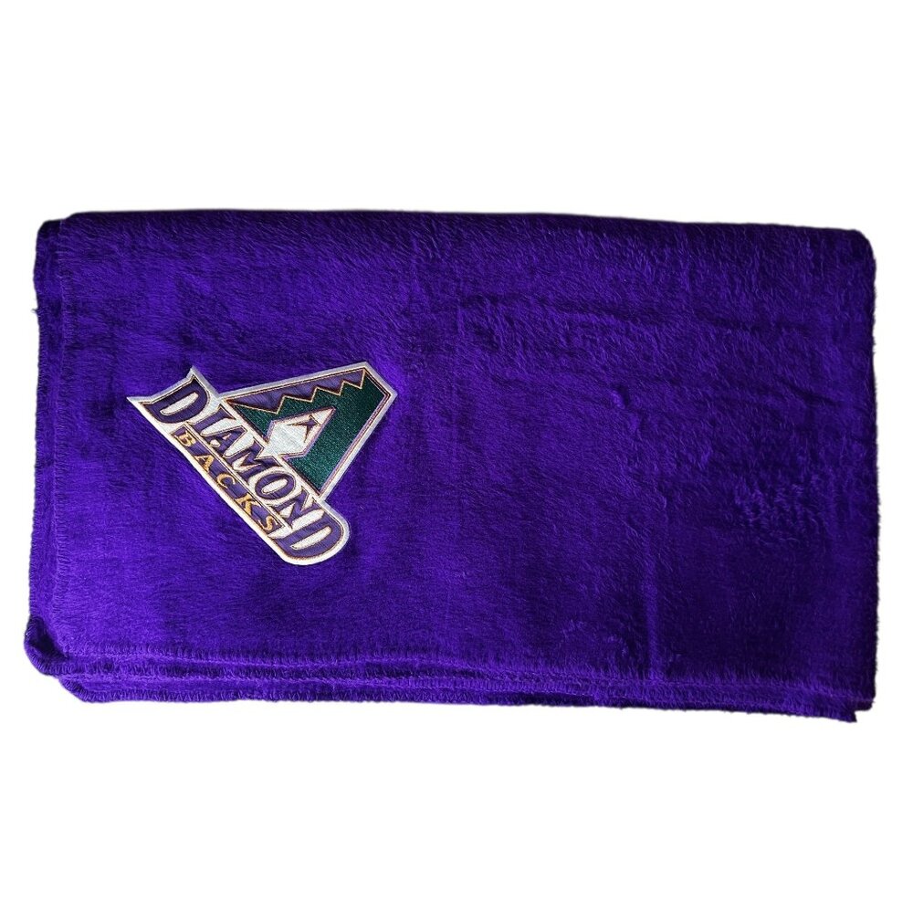 Arizona Diamondbacks Purple Fleece Throw Blanket 60" X 50" By Team Fleece USA